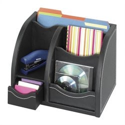 Safco Leather Look Multi-Organizer in Black