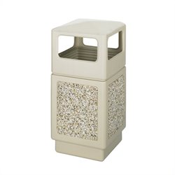 Safco Canmeleon Aggregate Panel, Side Open, 38 Gallon