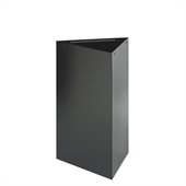 Safco Trifecta 30H Base for Trash Can/Recycling Receptacle in Black