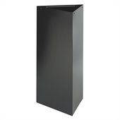 Safco Trifecta Trash Can/Recycling receptacle w/ 38H Base in Black