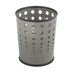 Safco Bubble Wastebasket in Gray, Set of 3