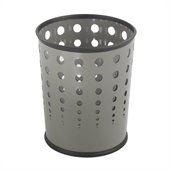 Safco Bubble Wastebasket in Gray, Set of 3