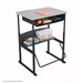 Safco AlphaBetter 20" x 38" Student Desk in Beige with Book Box