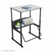 Safco AlphaBetter 20" x 28" Student Desk in Gray