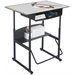 Safco AlphaBetter 24" x 36" Student Desk in Gray with Book Box