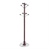 Safco Modern Coat Rack Tree in Mahogany