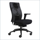 Safco Bliss High Back Chair in Black Print