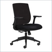 Safco Bliss Mid Back Chair in Black