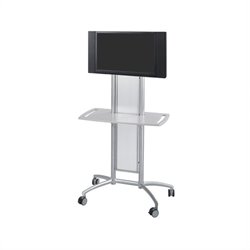 Safco Impromptu Flat Panel TV Cart in Gray