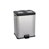 Safco Right-Size Recycling Station in Stainless Steel 