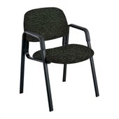 Safco Cava Urth Straight Leg Guest Chair in Black