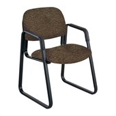 Safco Cava Urth Sled Base Guest Chair in Brown