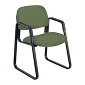 Safco Cava Urth Sled Base Guest Chair in Green