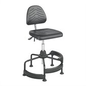 Safco Task Master Deluxe Industrial Chair/Drafting Stool in Dark Grey