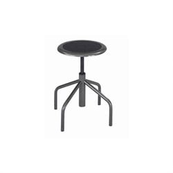 Safco Diesel Backless Low Base Industrial Chair in Black