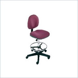 Safco Intern Burgundy Mid Back Stool