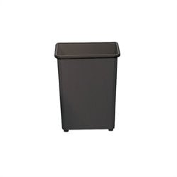 Safco Black Square Wastebasket 31 Quart (Set of 3)