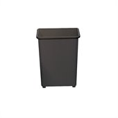 Safco Black Square Wastebasket 31 Quart (Set of 3)