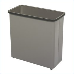 Safco Charcoal Rectangular Wastebasket 27.5 Quart (Set of 3)