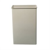 Safco 22 Gallon Rectangular Steel Trash Can (Set of 3) in Sand