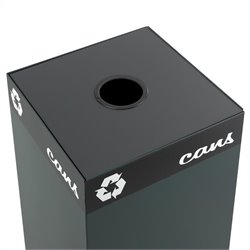 Safco Public Square Can/Glass Hole Lid for Recycling Receptacle Base