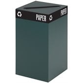 Safco Public Square Green Recycling Receptacle Base