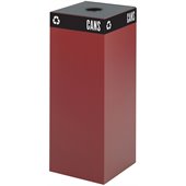 Safco Public Square Burgundy Recycling Receptacle Base