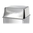 ADD TO YOUR SET: Safco Stainless Steel Push-Top Lid for 21 Gallon Base