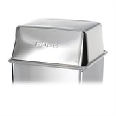 Safco Stainless Steel Push-Top Lid for 21 Gallon Base
