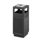 Safco Canmeleon Series Small Outdoor Recessed Panel Side Opening Receptacle with Urn