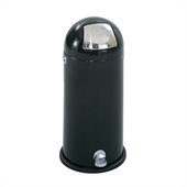 Safco Black 15 Gallon Step-On Dome Receptacle
