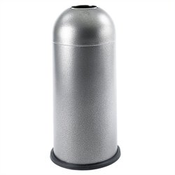 Safco Black Speckle Open Top Dome Receptacle in Black Speckle