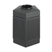 Safco Canmeleon Series Pentagon Indoor Outdoor Receptacle (Large) in Black