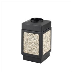 Safco Canmeleon Series Outdoor Aggregate Panel Open Top Receptacle