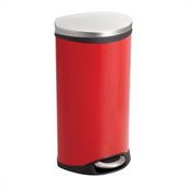 Safco Step-On Receptacle - 7.5 Gallon in Red