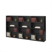 Safco ValueMate 4 Shelf Economy Steel Wall Bookcase in Black