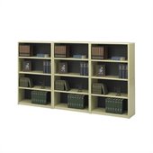Safco 4-Shelf ValueMate Economy Steel Wall Bookcase in Sand