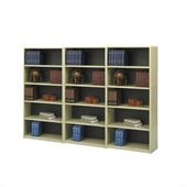 Safco ValueMate 5-Shelf Economy Steel Wall Bookcase in Sand