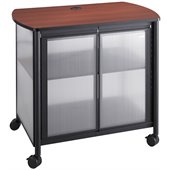 Safco Impromptu® Deluxe Machine Stand with Doors in Black