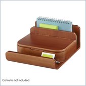 Safco Bamboo Small Organizer in Cherry (Set of 4)