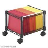Safco Mini File Cart in Black