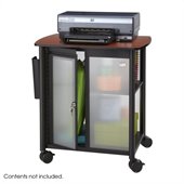 Safco Impromptu® Personal Mobile Storage Center in Cherry & Black