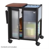 Safco Impromptu® Storage Center with Hanging File in Cherry & Black
