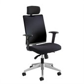 Safco Tez™ Manager Chair with Headrest in Black