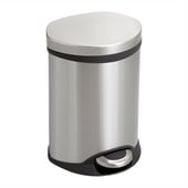 Safco Step-On Medical Receptacle - 1.5 Gallon in Stainless Steel