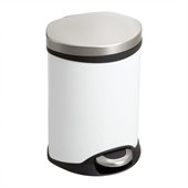 Safco Step-On Medical Receptacle - 1.5 Gallon in White