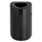Safco Open Top Receptacle - 30 Gallon in Black