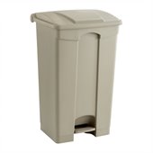 Safco Plastic Step-On Receptacle - 23 Gallon in Tan