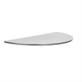 Safco Impromptu Mobile Training Table Half Round Top 48x24 in Gray