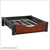 Safco Single Drawer Flipper Cabinet Organizer in Cherry